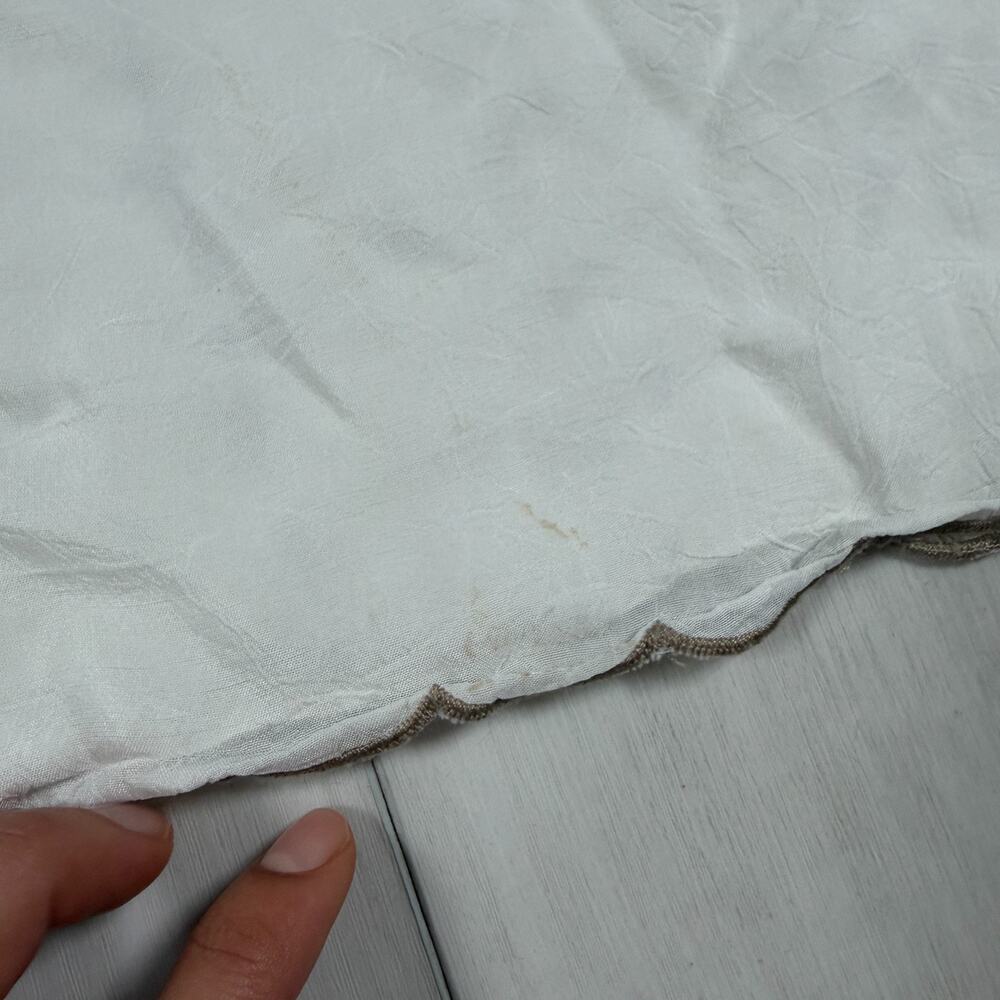 Johnny Was Tunic Blouse Womens Large White Lace Embroidered Sheer Boho Top - Picture 11 of 16